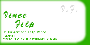 vince filp business card